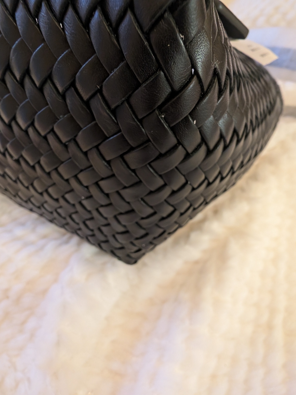 🖤NWT🖤 COACH Woven Leather Swing Tote Bag - Picture 6 of 10